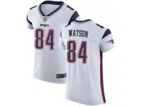 #84 Elite Benjamin Watson White Football Road Men's Jersey New England Patriots Vapor Untouchable