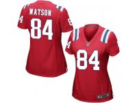 #84 Game Benjamin Watson Red Football Alternate Women's Jersey New England Patriots