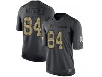 #84 Limited Benjamin Watson Black Football Men's Jersey New England Patriots 2016 Salute to Service