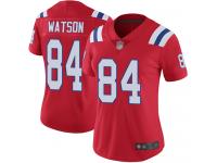 #84 Limited Benjamin Watson Red Football Alternate Women's Jersey New England Patriots Vapor Untouchable