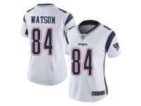 #84 Limited Benjamin Watson White Football Road Women's Jersey New England Patriots Vapor Untouchable