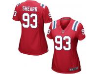 #93 Jabaal Sheard New England Patriots Alternate Jersey _ Nike Women's Red NFL Game