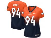 #94 DeMarcus Ware Denver Broncos Jersey _ Nike Women's Orange/Navy Fadeaway NFL Game