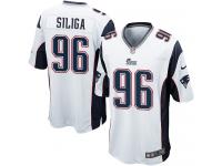 #96 Sealver Siliga New England Patriots Road Jersey _ Nike Youth White NFL Game