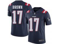 Antonio Brown Youth Limited Navy Blue Jersey Football New England Patriots Rush Vapor Untouchable #17