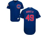 Chicago Cubs #49 Jake Arrieta Blue Flexbase Authentic Collection Stitched Baseball Jersey