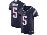 Danny Etling Men's Elite Navy Blue Jersey Nike NFL New England Patriots Vapor Untouchable Home #5