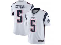 Danny Etling Men's Limited White Jersey Nike NFL New England Patriots Vapor Untouchable Road #5