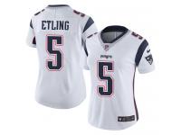 Danny Etling Women's Limited White Jersey Nike NFL New England Patriots Vapor Untouchable Road #5