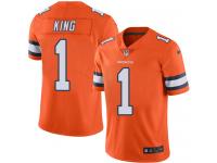 Denver Broncos Marquette King Men's Elite Orange Nike Jersey - #1 NFL Rush Vapor Untouchable