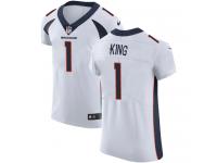 Denver Broncos Marquette King Men's Elite White Nike Jersey - #1 NFL Vapor Untouchable Road