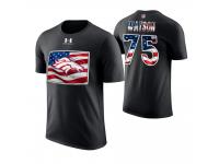 Denver Broncos Menelik Watson #75 Stars and Stripes 2018 Independence Day American Flag T-Shirt