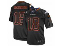 Denver Broncos Peyton Manning Youth Jersey - Lights Out Black Nike NFL #18 Game