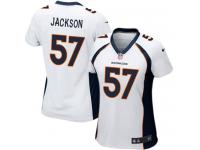 Denver Broncos Tom Jackson Women's Road Jersey - White Nike NFL #57 Game