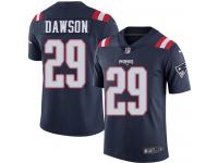 Duke Dawson Men Limited Navy Blue Jersey_ Nike NFL New England Patriots Rush Vapor Untouchable #29