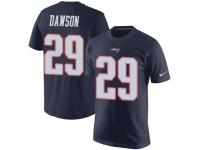 Duke Dawson Navy Blue _ Nike NFL New England Patriots T-Shirt Rush Pride Name & Number #29