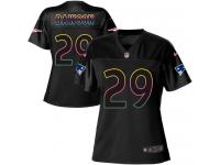 Duke Dawson Women Game Black Jersey_ Nike NFL New England Patriots Fashion #29