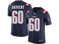 Elite David Andrews Men's New England Patriots Navy Blue Color Rush Jersey - Nike