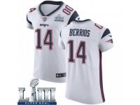 Elite Men's Braxton Berrios New England Patriots Nike Super Bowl LIII Vapor Untouchable Jersey - White