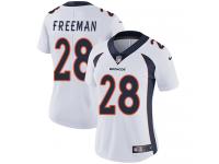 Elite Women's Royce Freeman White Road Jersey NFL Nike Denver Broncos #28 Vapor Untouchable