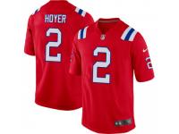 Game Men's Brian Hoyer New England Patriots Nike Alternate Jersey - Red