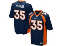 Game Men's Dymonte Thomas Denver Broncos Nike Alternate Jersey - Navy Blue