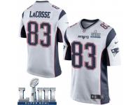 Game Men's Matt LaCosse New England Patriots Nike Super Bowl LIII Jersey - White