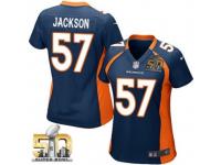 Game Tom Jackson WoMen Jersey - Denver Broncos #57 Alternate Navy Blue Super Bowl 50 Bound Nike NFL