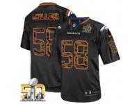 Game Von Miller Men Jersey - Denver Broncos #58 Camo Fashion Black Super Bowl 50 Bound Nike NFL