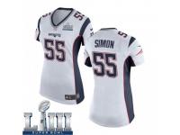 Game Women's John Simon New England Patriots Nike Super Bowl LIII Jersey - White