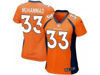 Game Women's Khalfani Muhammad Denver Broncos Nike Team Color Jersey - Orange