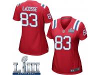 Game Women's Matt LaCosse New England Patriots Nike Alternate Super Bowl LIII Jersey - Red