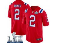 Game Youth Brian Hoyer New England Patriots Nike Alternate Super Bowl LIII Jersey - Red