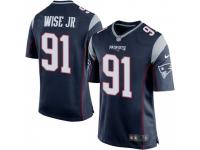 Game Youth Deatrich Wise Jr. New England Patriots Nike Team Color Jersey - Navy Blue