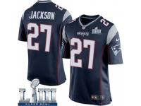 Game Youth J.C. Jackson New England Patriots Nike Team Color Super Bowl LIII Jersey - Navy Blue