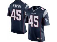 Game Youth Trent Harris New England Patriots Nike Team Color Jersey - Navy Blue