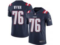 Isaiah Wynn Men's Limited Navy Blue Jersey Nike NFL New England Patriots Rush Vapor Untouchable #76