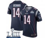 Legend Vapor Untouchable Men's Braxton Berrios New England Patriots Nike Super Bowl LIII Jersey - Navy