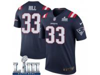 Legend Vapor Untouchable Men's Jeremy Hill New England Patriots Nike Color Rush Super Bowl LIII Jersey - Navy