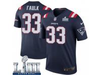 Legend Vapor Untouchable Men's Kevin Faulk New England Patriots Nike Color Rush Super Bowl LIII Jersey - Navy