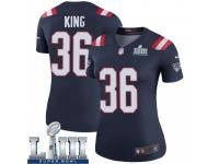 Legend Vapor Untouchable Women's Brandon King New England Patriots Nike Color Rush Super Bowl LIII Jersey - Navy