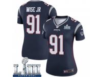 Legend Vapor Untouchable Women's Deatrich Wise Jr. New England Patriots Nike Super Bowl LIII Jersey - Navy