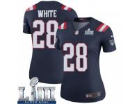 Legend Vapor Untouchable Women's James White New England Patriots Nike Color Rush Navy Super Bowl LIII Jersey - White