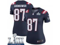 Legend Vapor Untouchable Women's Rob Gronkowski New England Patriots Nike Color Rush Super Bowl LIII Jersey - Navy