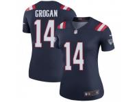 Legend Vapor Untouchable Women's Steve Grogan New England Patriots Nike Color Rush Jersey - Navy