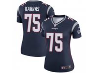 Legend Vapor Untouchable Women's Ted Karras New England Patriots Nike Jersey - Navy