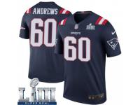 Legend Vapor Untouchable Youth David Andrews New England Patriots Nike Color Rush Super Bowl LIII Jersey - Navy