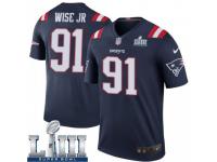 Legend Vapor Untouchable Youth Deatrich Wise Jr. New England Patriots Nike Color Rush Super Bowl LIII Jersey - Navy