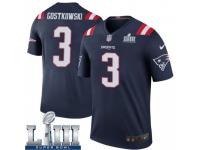 Legend Vapor Untouchable Youth Stephen Gostkowski New England Patriots Nike Color Rush Super Bowl LIII Jersey - Navy