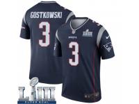 Legend Vapor Untouchable Youth Stephen Gostkowski New England Patriots Nike Super Bowl LIII Jersey - Navy